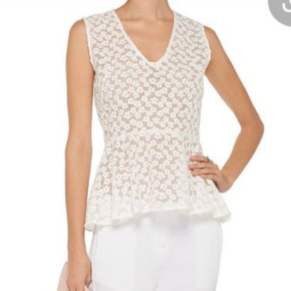 Maje Embroidered peplum Tank - Picture 6 of 8